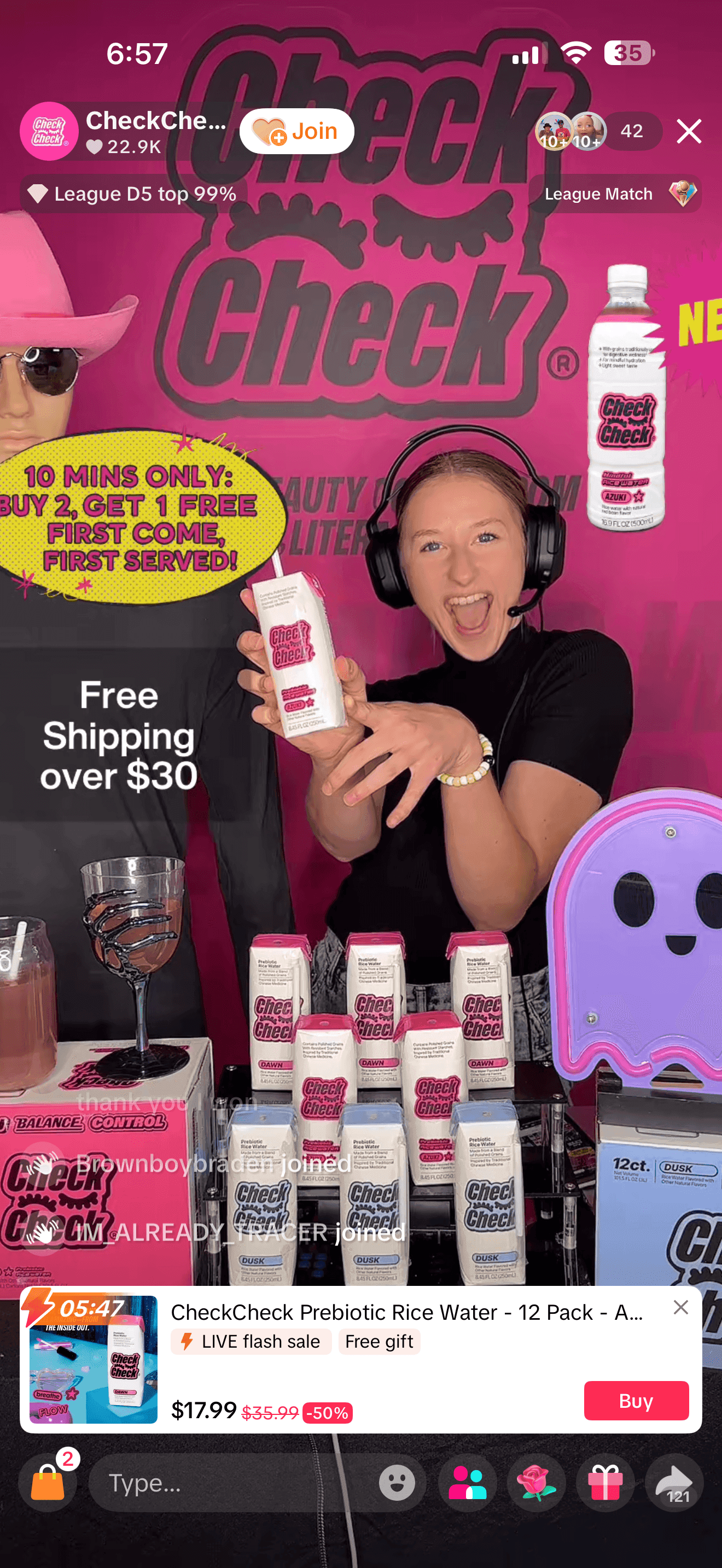 TikTok Shop LIVE mockup screenshot