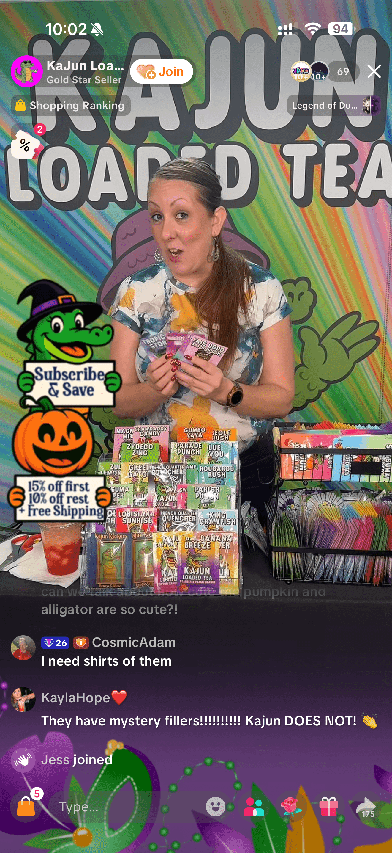 TikTok Shop LIVE mockup screenshot